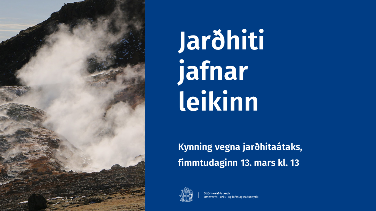 Átak í leit og nýtingu jarðhita - mynd