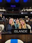 Kristín Halla Kristinsdóttir Gröndal, Katrín María Timonen og Guðrún Þorsteinsdóttir á stjórnarfundi UNESCO - mynd